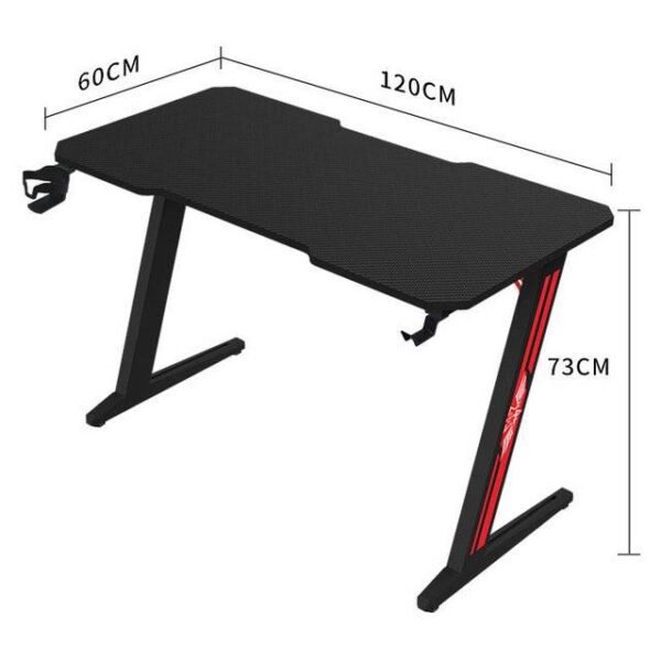 ⁦Spirit Z1 Gaming Table [120x60cm] (Black)⁩ - الصورة ⁦2⁩